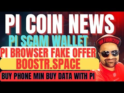 Pi Coin update video featuring boostr.space on YouTube